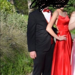 Red Sherri Hill Dress style no. 51631 worn once